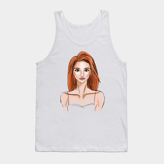 Fashion girl Tank Top by Keen_On_Colors